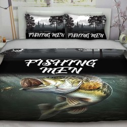 3D луксозен спален комплект Fishing 12931