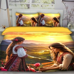 3D луксозен спален комплект Фолклорни мотиви 13026 3D луксозен спален комплект Фолклорни мотиви 13026