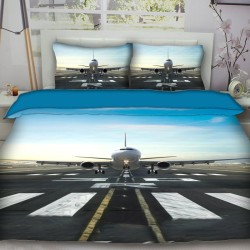3D луксозен спален комплект Самолет 13012