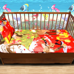 Комплект от спално бельо за бебе Дядо Коледа