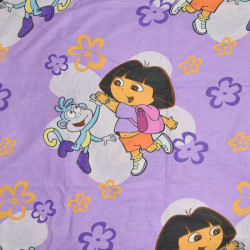 Комплект от спално бельо за бебе Дора и Ботичко лилава