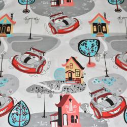 Комплект от спално бельо за бебе Пътни знаци