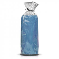 Светло син чаршаф с ластик от ранфорс