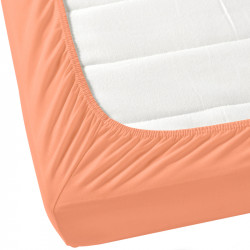 Праскова чаршаф с ластик от ранфорс