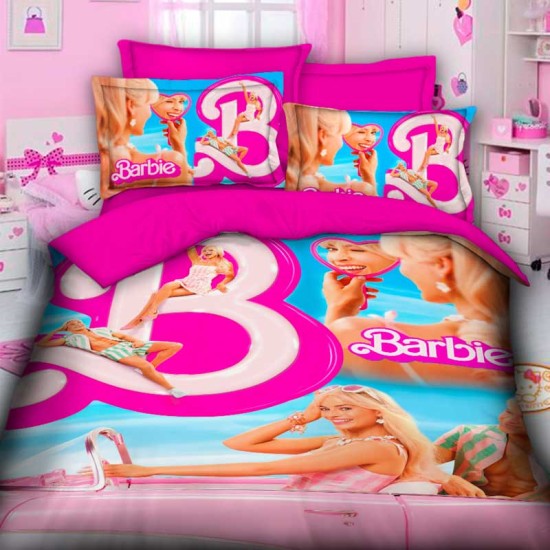 3D Детски спален комплект Barbie 11784