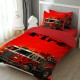 Детско спално бельо с 4K реалистичен принт „Пожарна кола“ 14193 – Българско производство