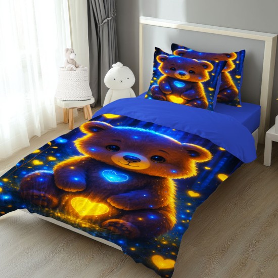 3D Детски луксозен спален комплект Мечо 14149