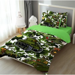 Детско спално бельо с 4K реалистичен принт „Военни машини“ 14203 – Българско производство