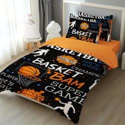 Детско спално бельо с 4K реалистичен принт „Баскетбол“ 14207– Българско производство