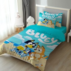 3D Детски луксозен спален комплект Bluey S2440 3D Детски луксозен спален комплект Bluey S2440