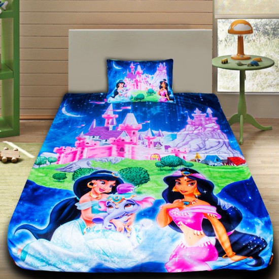 3D луксозен детски спален комплект принцеса 4534