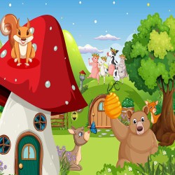 3D Детски луксозен спален комплект 12415 3D Детски луксозен спален комплект 12415