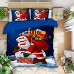 Коледен 3D спален комплект с Ваша снимка 9568