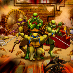 3D детски спален комлект Костенурките Нинджа 3D детски спален комлект Костенурките Нинджа