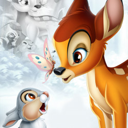 3D детски спален комлект Сърничката Бамби