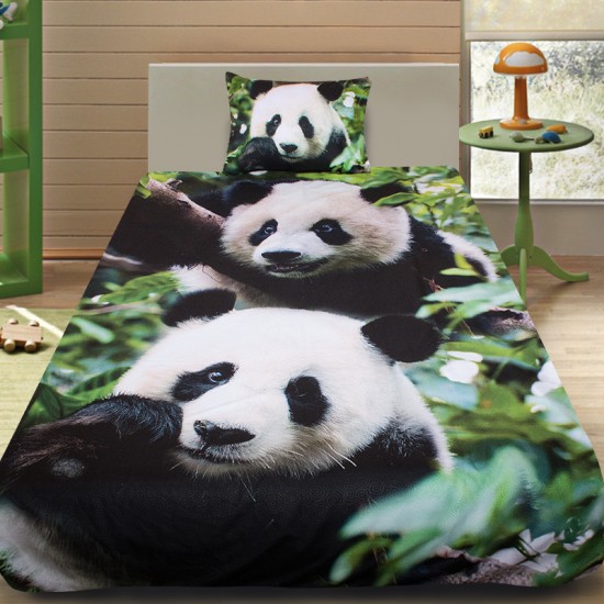3D луксозен детски спален комплект Panda