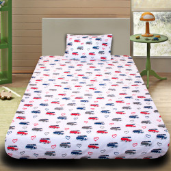 Комплект от детско луксозно спално бельо "AUTOBUS" Комплект от детско луксозно спално бельо "AUTOBUS"