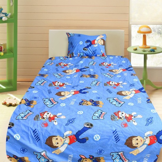 Детско луксозно спално бельo Пес Патрул в синьо