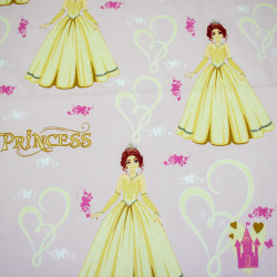 Детско луксозно спално бельo Принцеса цвят жълт Детско луксозно спално бельo Принцеса цвят жълт