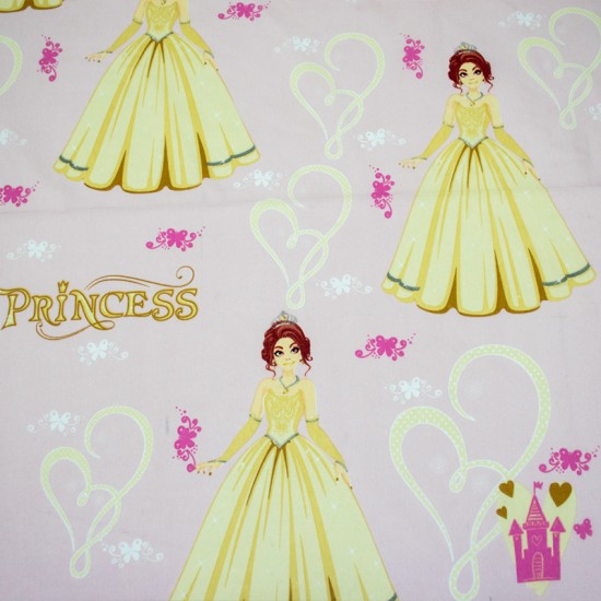 Детско луксозно спално бельo Принцеса цвят жълт