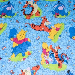 Комплект от детско луксозно спално бельо Мечо пух и приятели