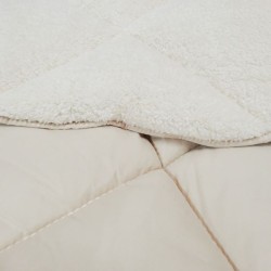 Двулицева завивка с поларен плюш Nude