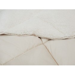 Двулицева завивка с поларен плюш Nude