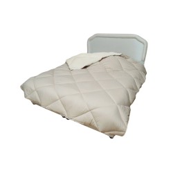 Двулицева завивка с поларен плюш Nude