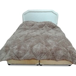 Двулицева завивка с поларен плюш Coffe