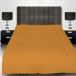 Памучна капитонирана олекотена завивка в цвят горчица