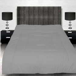 Памучна капитонирана олекотена завивка в цвят сив