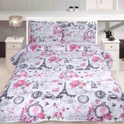 Ранфорс луксозен спален комплект от 6 части Айфелова кула Ранфорс луксозен спален комплект от 6 части Айфелова кула