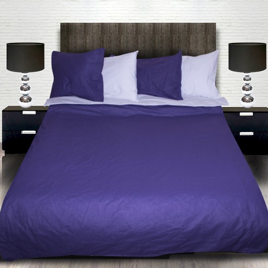 Комплект от луксозно спално бельо Purple and White