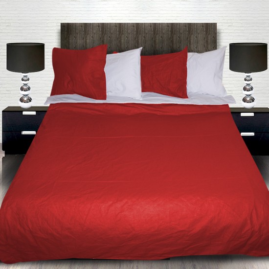 Комплект от луксозно спално бельо Red and White