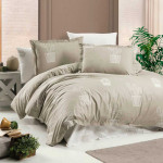 Ранфорс луксозен спален комплект от 6 части Кактуси