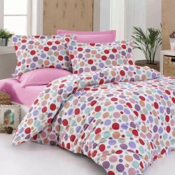 Ранфорс луксозен спален комплект от 6 части Шарен свят Ранфорс луксозен спален комплект от 6 части Шарен свят