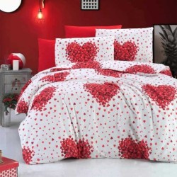 Ранфорс луксозен спален комплект от 6 части Любов Ранфорс луксозен спален комплект от 6 части Любов