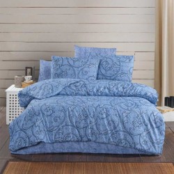 Ранфорс луксозен спален комплект от 6 части Синева Ранфорс луксозен спален комплект от 6 части Синева