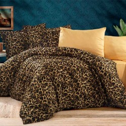 Ранфорс луксозен спален комплект от 6 части Леопард Ранфорс луксозен спален комплект от 6 части Леопард