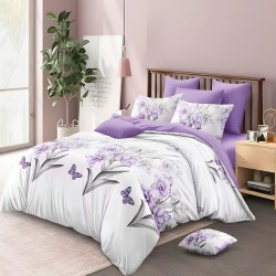 Двулицево спално бельо от 6 части Цвети Двулицево спално бельо от 6 части Цвети