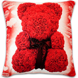 Пухкава декоративна възглавница ''Bear Valentines Day'' Пухкава декоративна възглавница ''Bear Valentines Day''