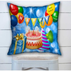 Пухкава декоративна възглавница за Birthday