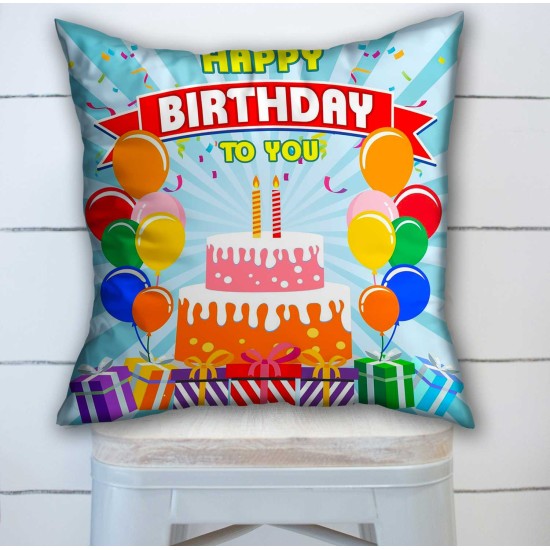Пухкава декоративна възглавница за Happy Birthday