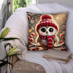Пухкава коледна декоративна възглавничка 14168 - Българско производство