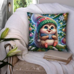 Пухкава коледна декоративна възглавничка 14169 - Българско производство