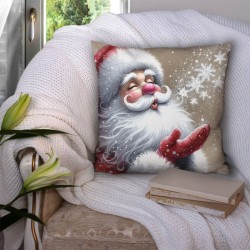 Пухкава коледна декоративна възглавничка 14170 - Българско производство