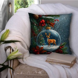 Пухкава коледна декоративна възглавничка 14173 - Българско производство