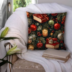 Пухкава коледна декоративна възглавничка 14175 - Българско производство