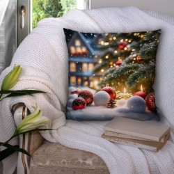 Пухкава коледна декоративна възглавничка 14176 - Българско производство