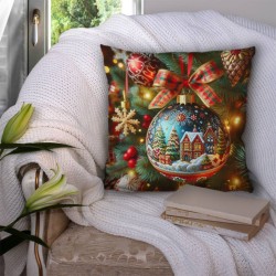 Пухкава коледна декоративна възглавничка 14177 - Българско производство